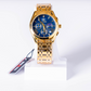 Bestwin Luxury Gold Chronograph Men’s Watch – Blue Dial