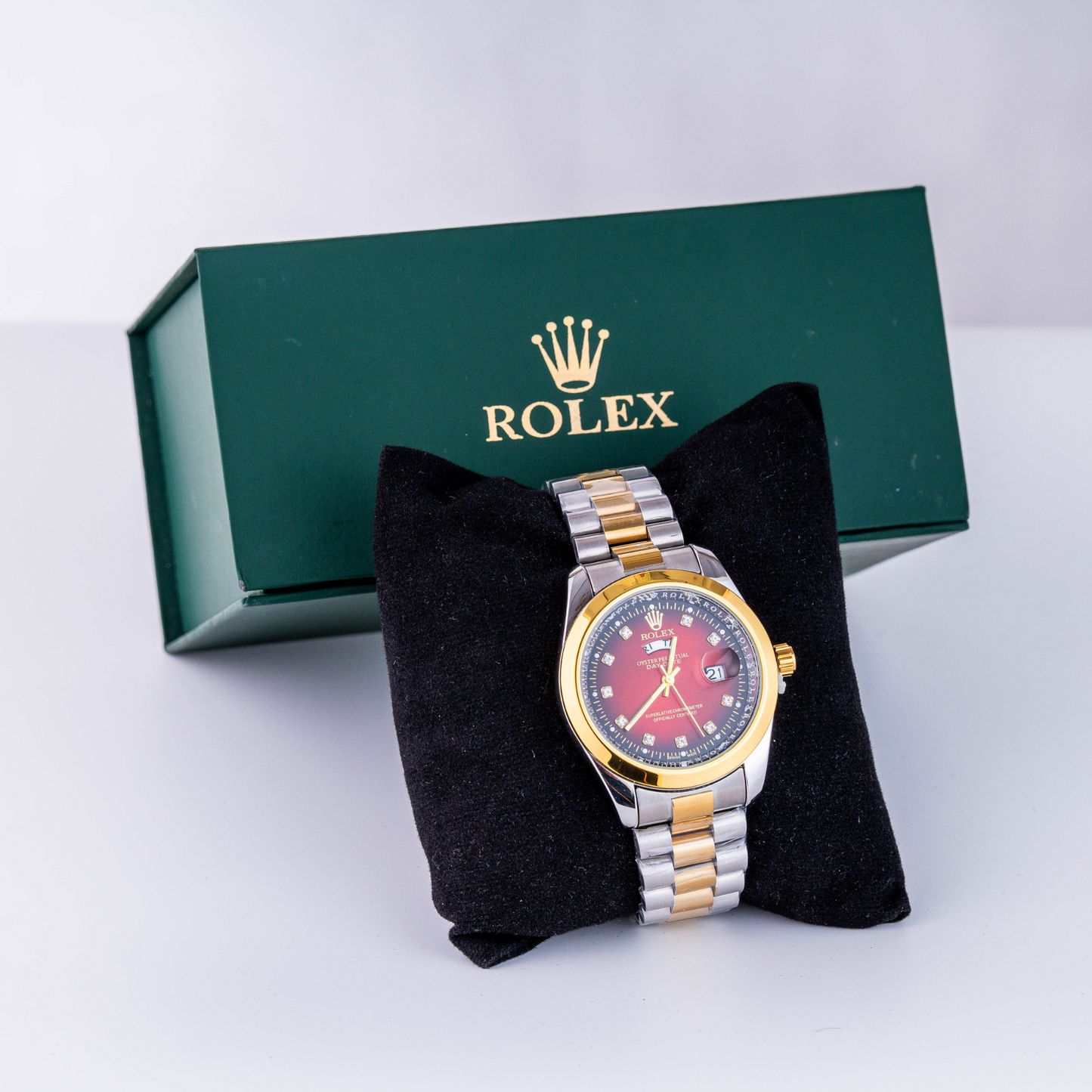 Luxury Rolex Oyster Perpetual Datejust – Two-Tone Gold & Silver with Diamond Markers